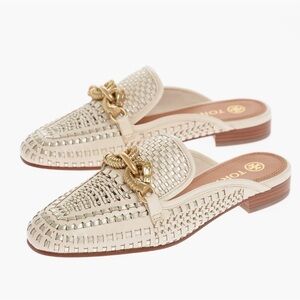 Tory Burch Jessa Woven Mule Size 9